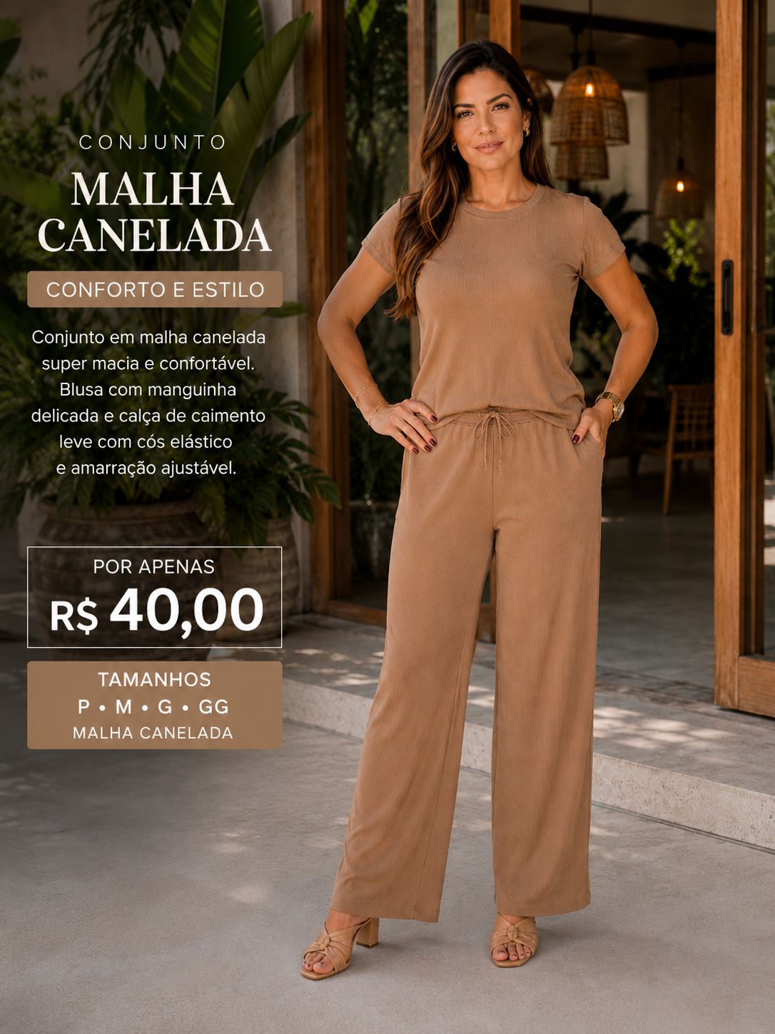 Conjunto canelado