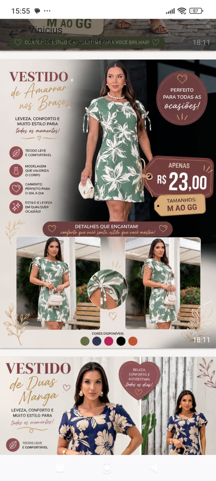Vestido amarração