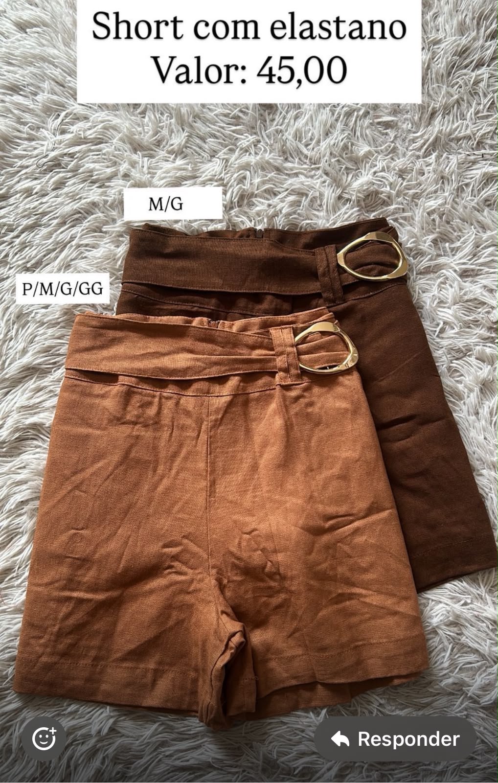 short organico vazado
