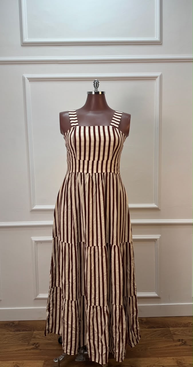 vestido heloisa marrom